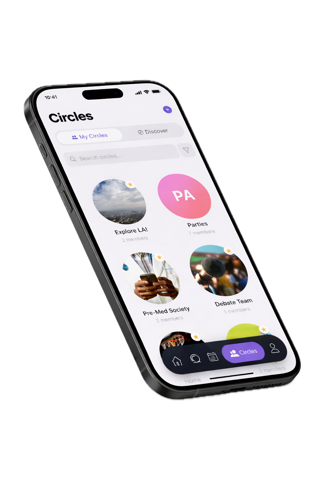Blast circles screen